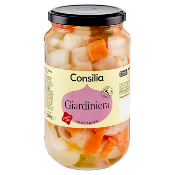 Consilia Giardiniera Aromatizzata con Aceto di Vino 565 g