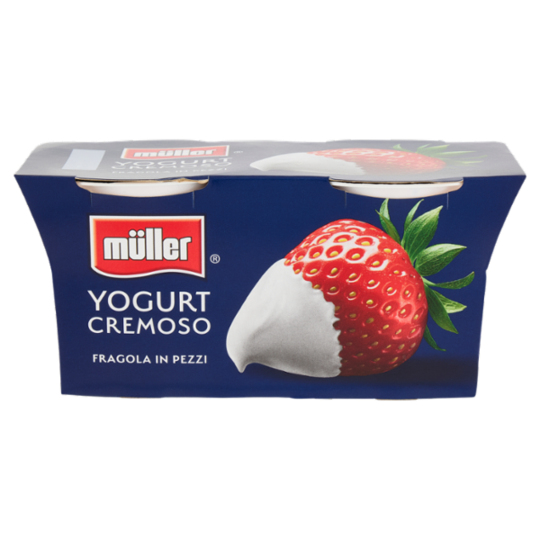 müller Yogurt Cremoso Fragola in Pezzi 2 x 125 g