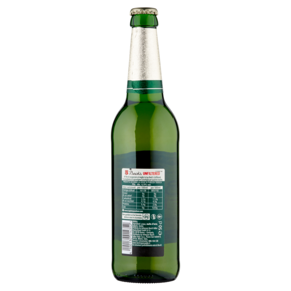 BECK'S UNFILTERED Birra pilsner tedesca bottiglia 50cl