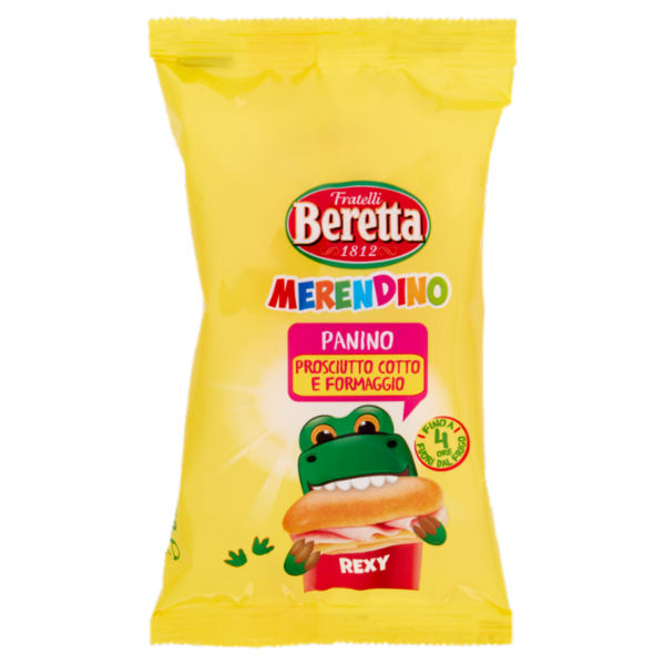 Fratelli Beretta Merendino Panino Prosciutto Cotto e Formaggio 60 g