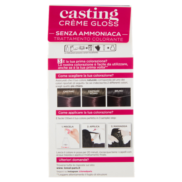 L'Oréal Paris Tinta Capelli Casting Creme Gloss, Senza Ammoniaca, 316 Prugna