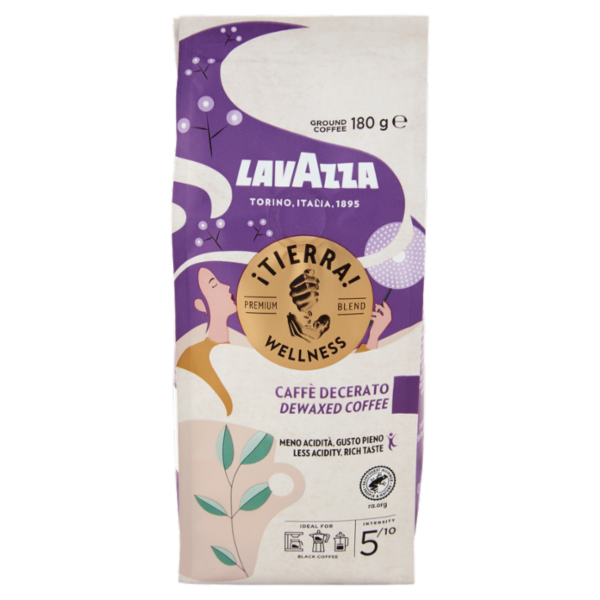 Lavazza iTierra! Wellness Caffè Decerato Macinato 180 g