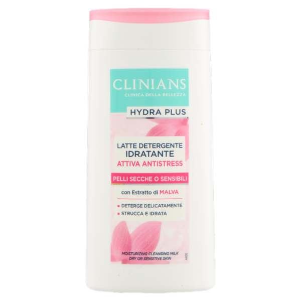 Clinians Hydra Plus Latte Detergente Idratante Attiva Antistress 200 mL