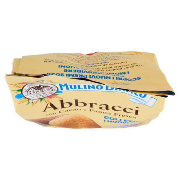 Mulino Bianco Abbracci Biscotti con Cacao e Panna Fresca 350g