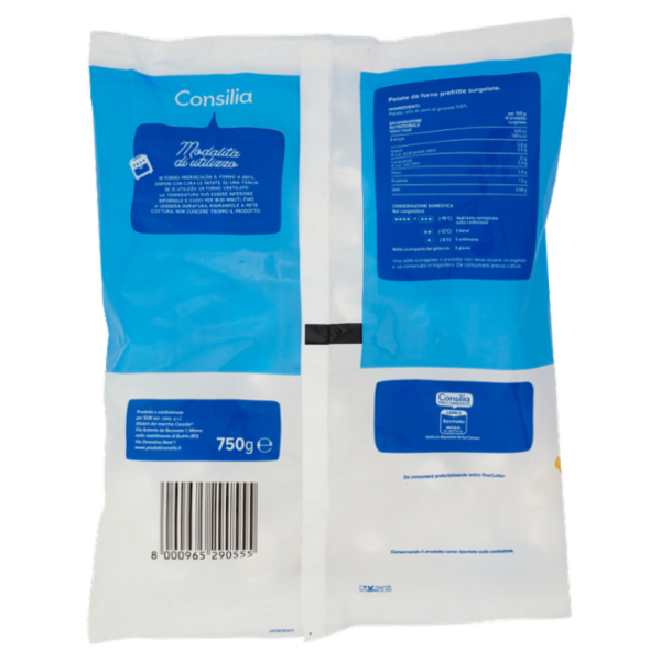 Consilia Patate da Forno Prefritte Surgelate 750 g