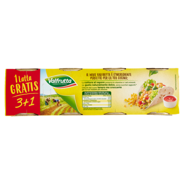 Valfrutta Mais Italiano Cotto a vapore 4 x 160 g