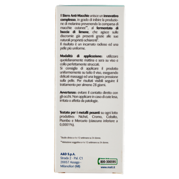 Matt Divisione Pharma Siero Anti-Macchie Discromie 30 ml
