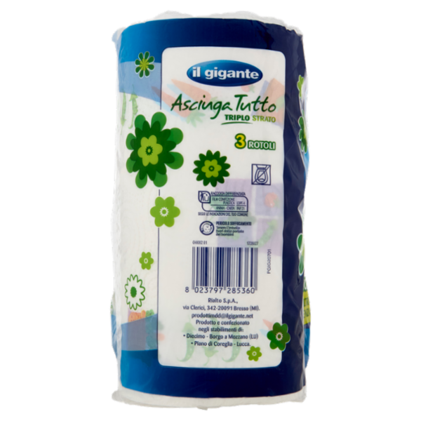 IL GIGANTE Asciuga Tutto Triplo Strato 3 pz