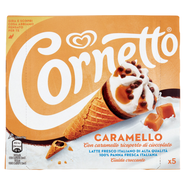 Cornetto Caramello 5 x 75 g