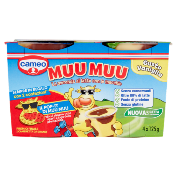 cameo Muu Muu Gusto Vaniglia 4 x 125 g