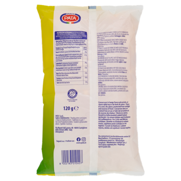 Pata Cornetti gusto formaggio 120 g