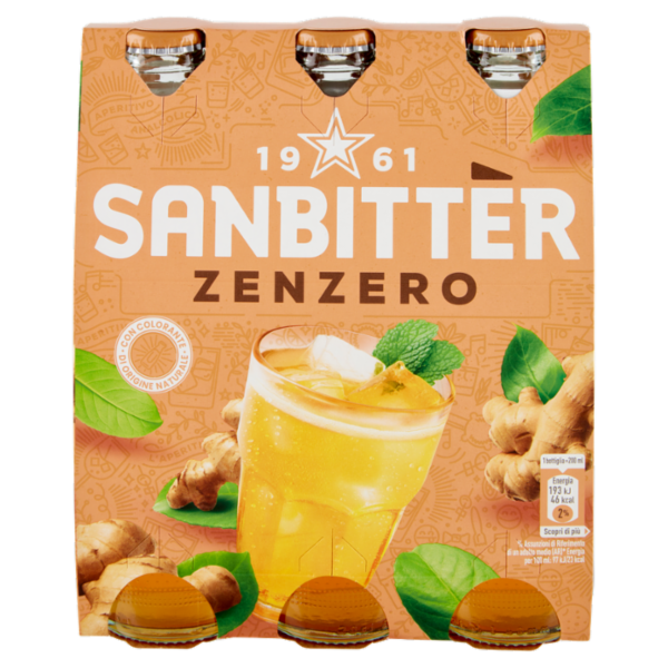 SANBITTÈR Zenzero 3x20cl