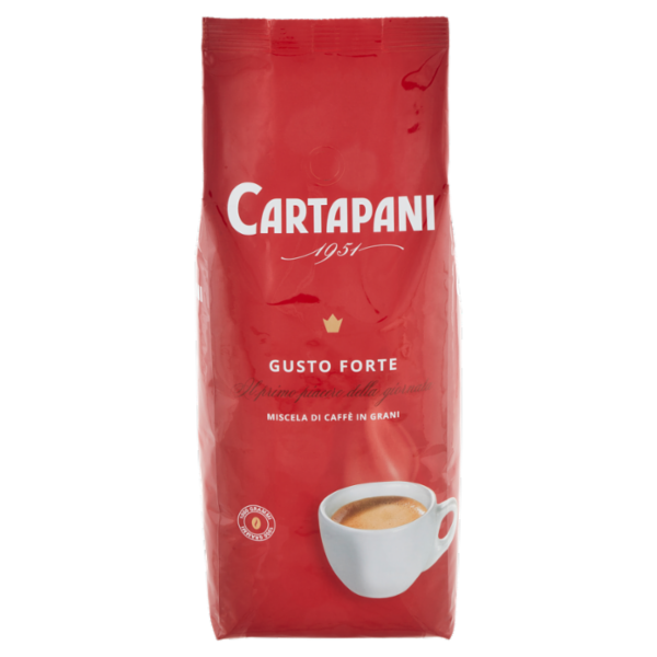Cartapani Gusto Forte Miscela di Caffè in Grani 1000 g