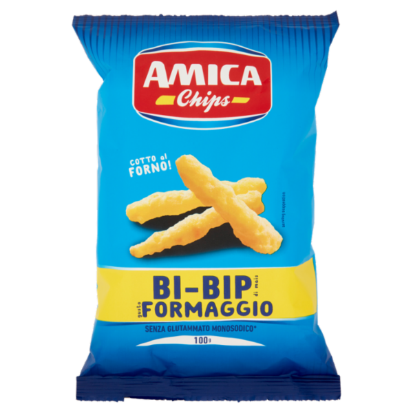 Amica Chips Bi-Bip di mais gusto Formaggio 100 g