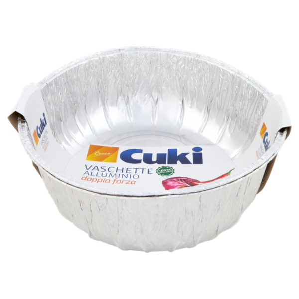 Cuki Cuoce Vaschette Alluminio doppia forza Pollo Arrosto 2 Pz
