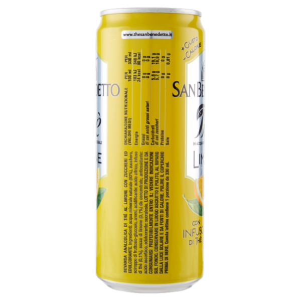 San Benedetto Thè Limone lattina sleek 0,33 L