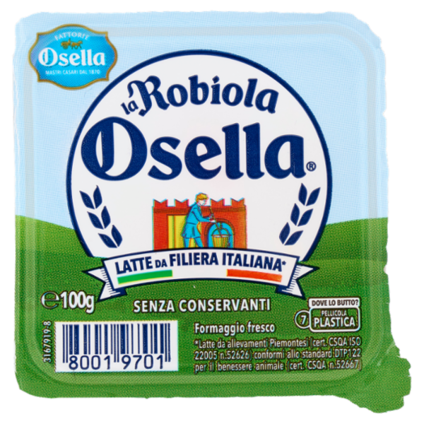 Fattorie Osella la Robiola Osella formaggio fresco 100 g