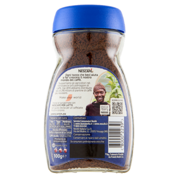 NESCAFÉ Per Latte Caffè Solubile Barattolo 100g