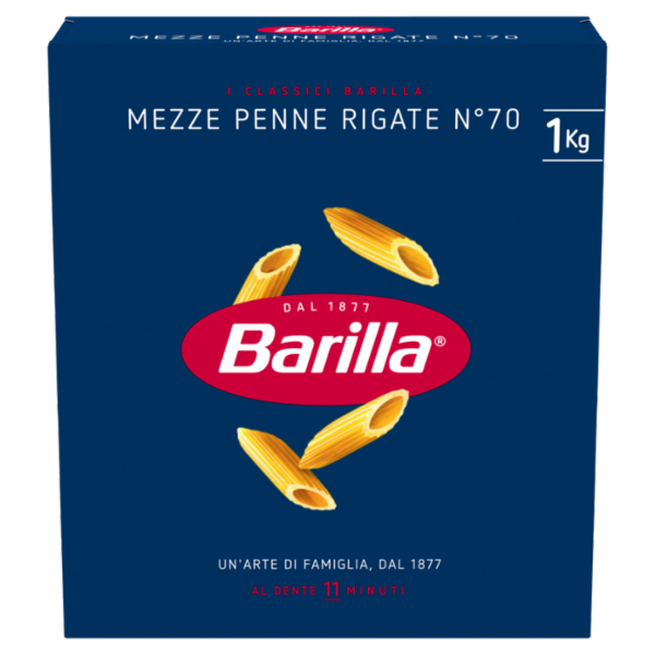 Barilla Pasta Mezze Penne Rigate n.70 1Kg