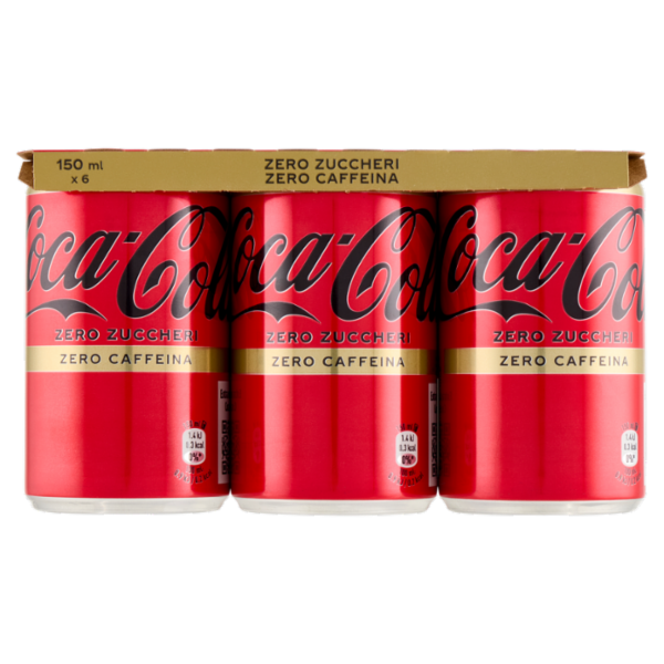 Coca-Cola Zero Caffeine Free Minican 6 x 150 ml