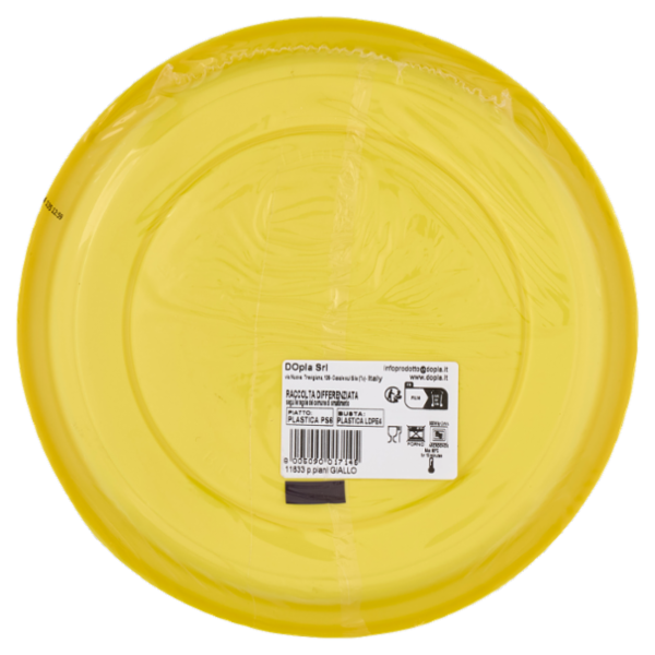 DOpla Re-Usable Piatti piani Ø 220mm Giallo 25 pz