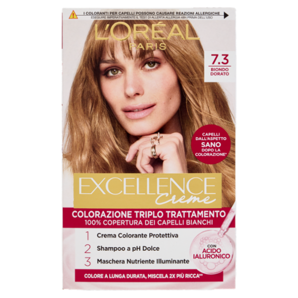 L'Oréal Paris Excellence Creme Colorazione Triplo Trattamento 7.3 Biondo Dorato