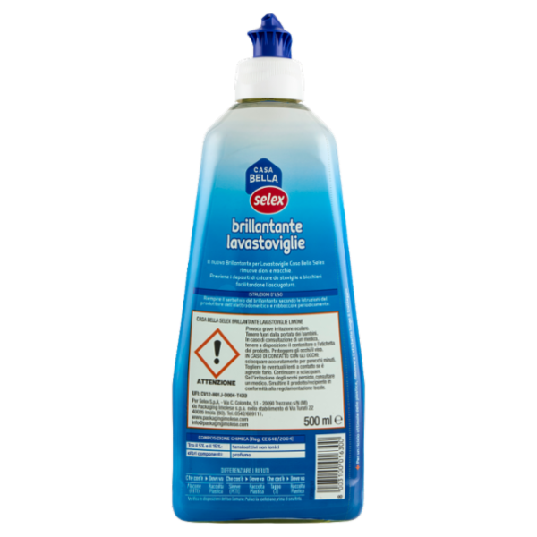 Selex Casa Bella Brillantante per Lavastoviglie Limone 500 ml