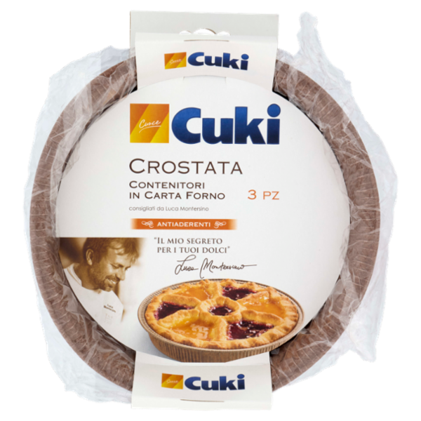 Cuki Cuoce Crostata Contenitori in Carta Forno 3 pz