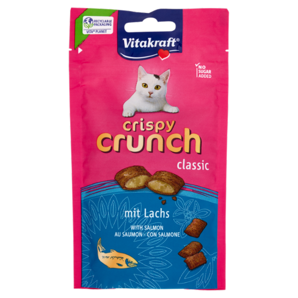 Vitakraft crispy crunch classic con Salmone 60 g