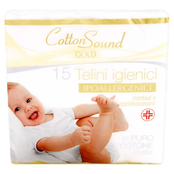 Cotton Sound Gold 15 Telini igienici 40x80 cm