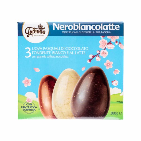 Galeone Nero/bianco/latte Gr 100x3