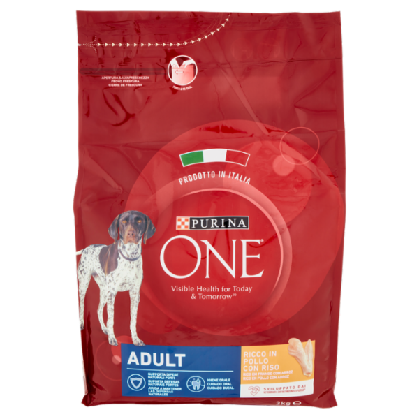 PURINA ONE Adult Ricco in Pollo con Riso 3 kg