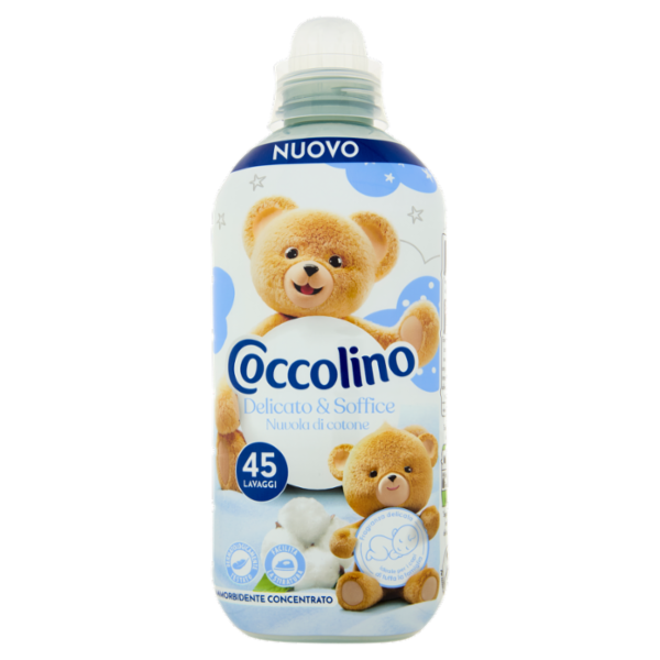 Coccolino Ammorbidente Concentrato Delicato & Soffice Nuvola di cotone 45 Lavaggi 952 ml