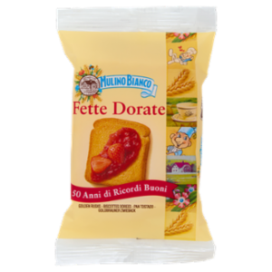 Mulino Bianco Fette Biscottate Dorate Bifette Monoporzione Food Service 17g