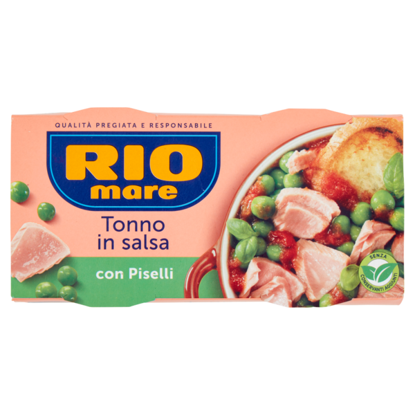 Rio mare Tonno in salsa con Piselli 2 x 160 g