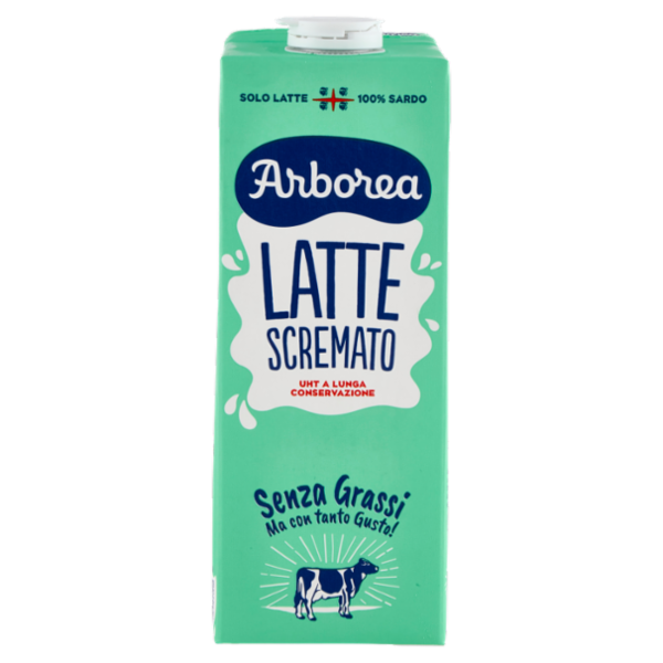 Arborea Latte Scremato UHT a Lunga Conservazione Senza Grassi 1000 ml
