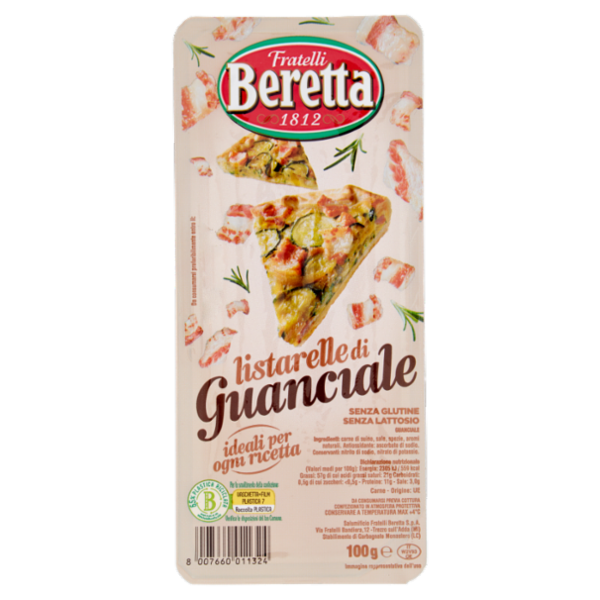 Fratelli Beretta listarelle di Guanciale 100 g