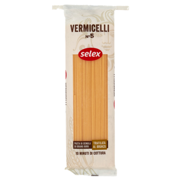 Selex Pasta di Semola Trafilata al Bronzo Vermicelli 500 g