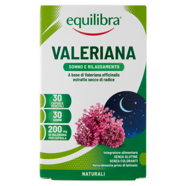 equilibra Valeriana Sonno e Rilassamento 30 Capsule Vegetali 15 g