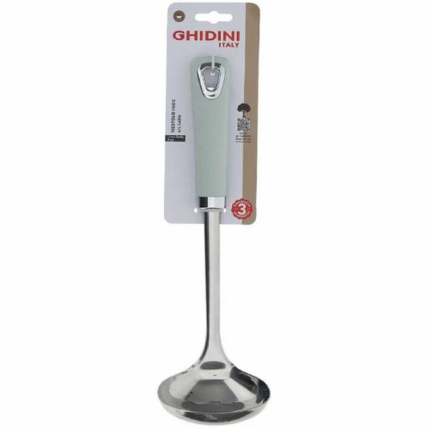 Ghidini Mestolo Inox Manico Verde Acqua