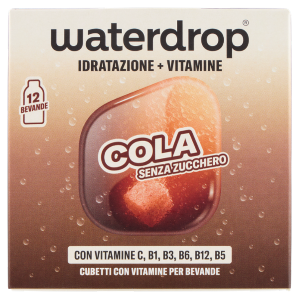 waterdrop Idratazione + Vitamine Cola Senza Zucchero Cubetti con Vitamine per Bevande 25,2 g