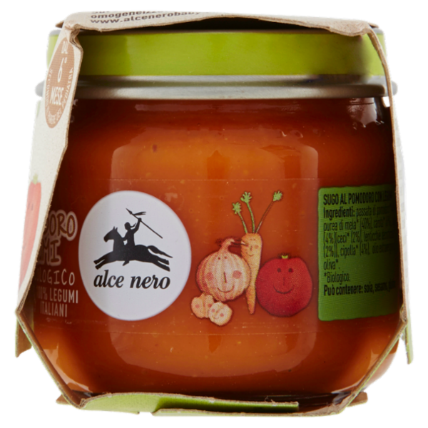 alce nero Sughetto di Pomodoro con Legumi 2 x 80 g