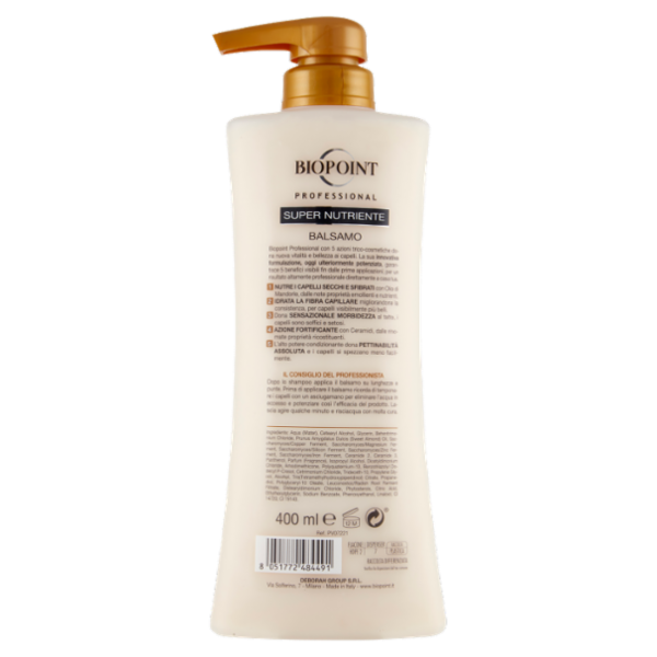 Biopoint Professional Super Nutriente Balsamo 400 ml