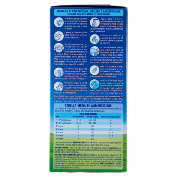 MELLIN 1 - Latte per Lattanti in Polvere, dalla nascita al 6° mese, 770g