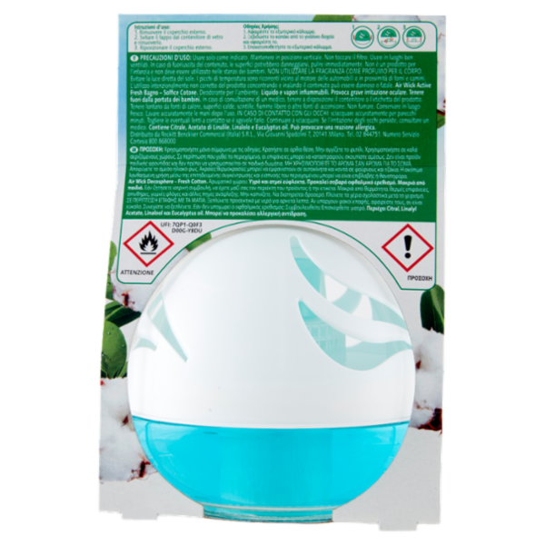 Air Wick Active Fresh Bagno Soffice Cotone 75 mL