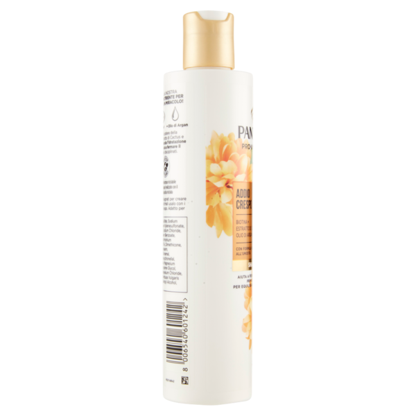 Pantene Shampoo Anti Crespo Miracles Addio Crespo con Biotina+Estratto di Cactus+Olio Argan 225 ml