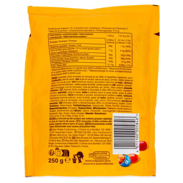 M&M's Peanut Confetti al Cioccolato con Arachidi 250g