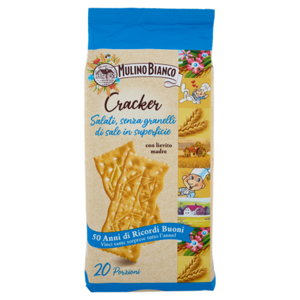 Mulino Bianco Cracker non Salati con Farina Sostenibile 500g