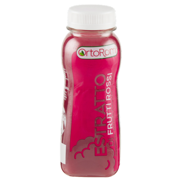OrtoRomi Estratto di Frutti Rossi lampone, mirtillo, banana e mela 250 ml