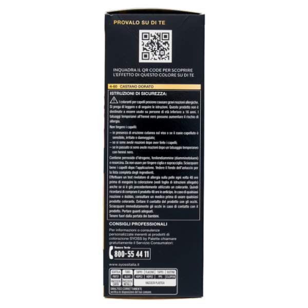 Syoss By Palette Oleo Intense 4-60 Castano Dorato